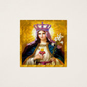 メアリーハートカードの無垢祈りの言葉 (正面)