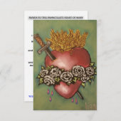 メアリーハートカードの無垢祈りの言葉 サンキューカード (正面/裏面)