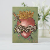 メアリーハートカードの無垢祈りの言葉 サンキューカード (スタンド正面)