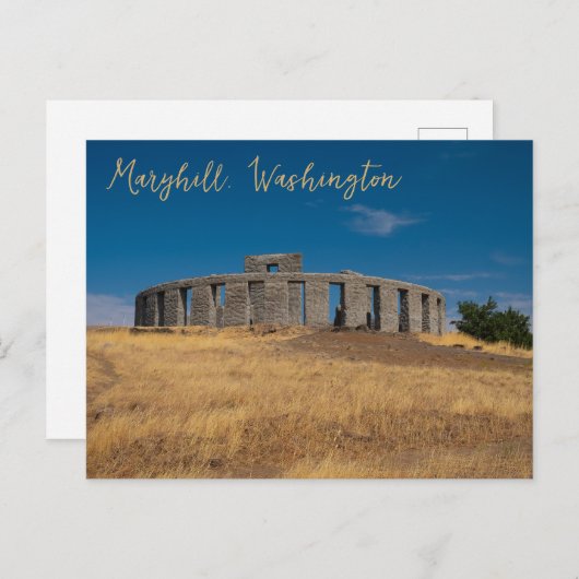 メアリーヒル ワシントン ストーンヘンジ 戦争記念碑 ポストカード (正面/裏面)