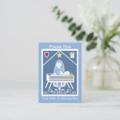 メアリーピシャット祈りの言葉カード 名刺 (スタンド正面)