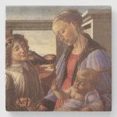 メアリーベビーイエズス&エンジェルヴィンテージクリスマス ストーンコースター (正面)