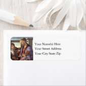 メアリーベビーイエズス&エンジェルヴィンテージクリスマス ラベル (インサイチュ)