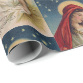 メアリーベビーイエズハローヴィンテージカードの複製 ラッピングペーパー (ロールコーナー)