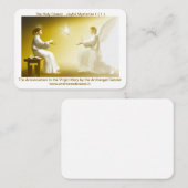 メアリーホリーへの受胎告知 プレイスカード (正面/裏面)