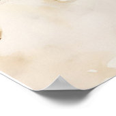 メアリーホールディングラムウォーターカラーアートプリント ポスター (角)