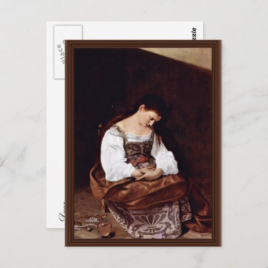 メアリーマグダレネバイミケランジェロメリシダカラバギー ポストカード (正面/裏面)