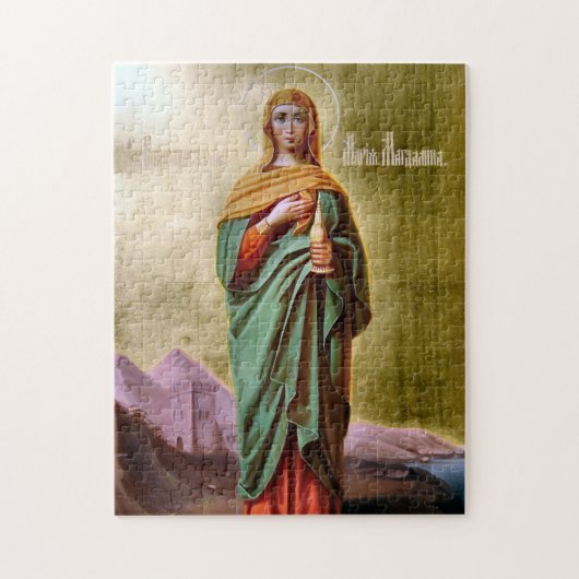 メアリーマグダレン正教会のキリスト教のアイコン ジグソーパズル (縦)