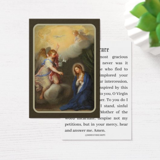 メアリーメモリアルのカトリック受胎告知祈りの言葉 (デスク)
