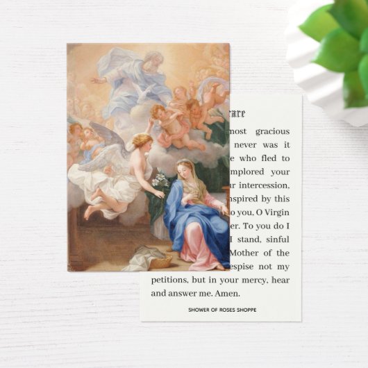 メアリーメモリアルのカトリック受胎告知祈りの言葉 (デスク)