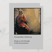 メアリー受胎告知 招待状 (正面/裏面)