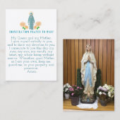 メアリー祈りの言葉カードへの献上品 名刺 (正面/裏面)