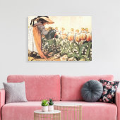 メアリー、かなり逆の子供部屋韻 キャンバスプリント (インサイチュ (リビング))