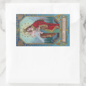 メアリー、イエス、グラバスのクラシガーのヴィンテージクリスマス 長方形シール (バッグ)