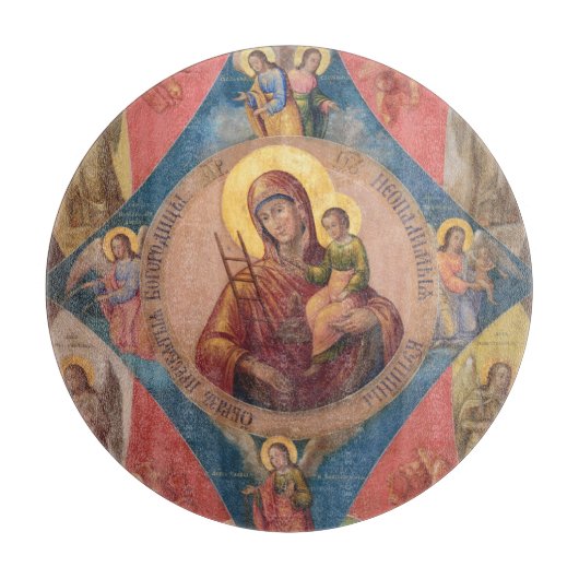 メアリー、イエス、天使 カッティングボード (正面)