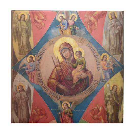 メアリー、イエス、天使 タイル (正面)