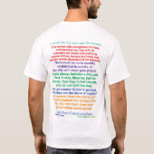 メアリー・ウルストンクラフトを見せるTシャツ Tシャツ (裏面)