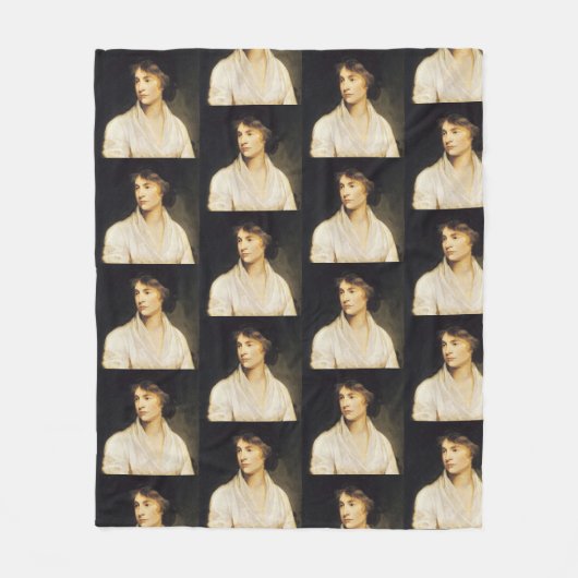 メアリー・ウルストンクラフト フリースブランケット (正面)