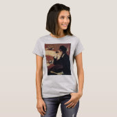 メアリー・カサットのオペラ、ヴィンテージ印象派 Tシャツ (正面フル)