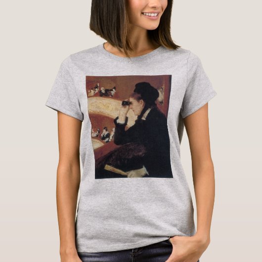 メアリー・カサットのオペラ、ヴィンテージ印象派 Tシャツ (正面)
