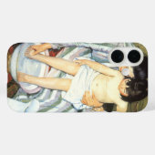 メアリー・カサットのヴィンテージ印象派「子供の入浴」 Case-Mate iPhoneケース (裏面 (横))