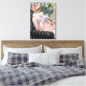 メアリー・カサット - お茶のコップ キャンバスプリント (インサイチュ (寝室))