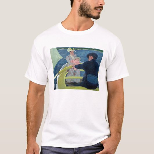 メアリー・カサット - ボート遊び Tシャツ (正面)
