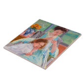 メアリー·カサット·ヤング·マザー·裁縫 タイル (側面)