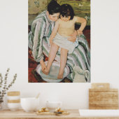 メアリー・カサット 子どもの沐浴の絵画 ポスター (キッチン)