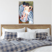 メアリー・カサット - 子供の風呂 / 浴 キャンバスプリント (インサイチュ (寝室))