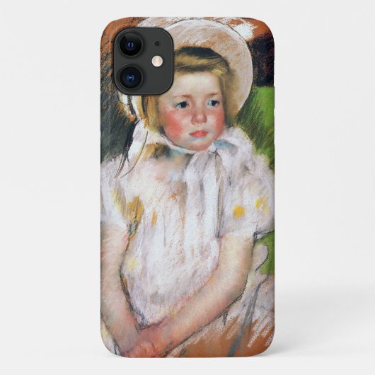 メアリー・カサット 白い帽子の少女 Case-Mate iPhoneケース (裏面)