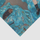 メアリー・カサット - 青い肘掛け椅子の少女 薄葉紙 (詳細)