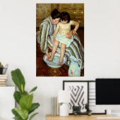 メアリー・カッサットの子供の風呂（1892年頃） ポスター (ホームオフィス)