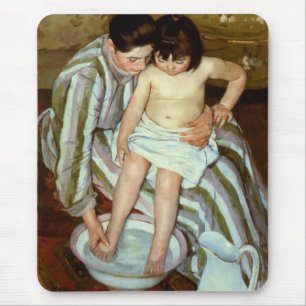 メアリー・カッサットの子供の風呂(1892年頃) マウスパッド