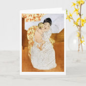 メアリー・カッサット カード (黄色い花)