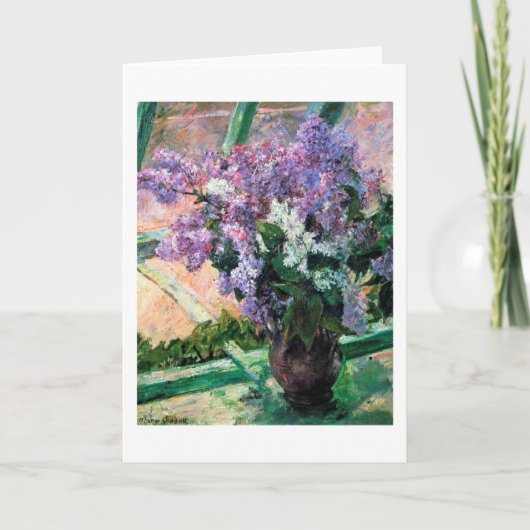 メアリー·カッサット·ライラックス·イン·ア·ウィンドウ カード (正面)