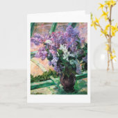 メアリー·カッサット·ライラックス·イン·ア·ウィンドウ カード (黄色い花)