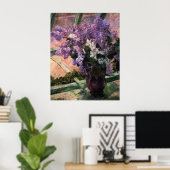 メアリー・カッサット、窓にライラック ポスター (ホームオフィス)