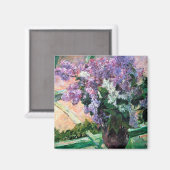 メアリー・カッサット、窓にライラック マグネット (正面/裏面)