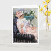 メアリー·カッサット·紅茶 カード (黄色い花)