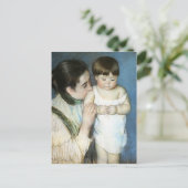 メアリー・カッサット – 若きトーマスとその母親 ポストカード (スタンド正面)