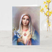 メアリー・カードのハートを汚さない カード (黄色い花)