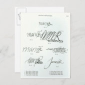 メアリー・クイーン・オブ・スコットの署名 ポストカード (正面/裏面)