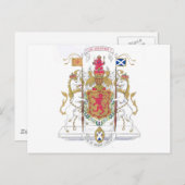 メアリー・クイーン・オブ・スコット・コート・オブ・アームズ ポストカード (正面/裏面)