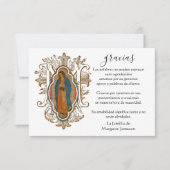 メアリー·グスペインのアダルーペ、お悔やみを述べる サンキューカード (正面)