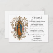 メアリー·グスペインのアダルーペ、お悔やみを述べる サンキューカード (正面/裏面)