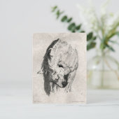 メアリー・グビッシュに一礼する ポストカード (スタンド正面)