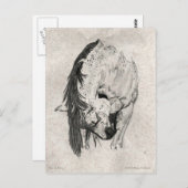 メアリー・グビッシュに一礼する ポストカード (正面/裏面)