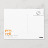 メアリー・グビッシュに一礼する ポストカード (裏面)