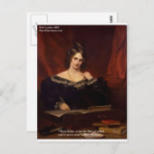 メアリー・シェリー「愛は見たことがない」ギフトとカード ポストカード (正面/裏面)